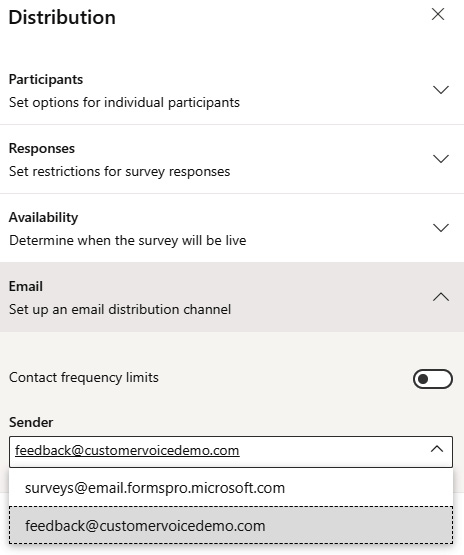 Figure 10.20 – Email sender setting 

