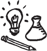 Schematic illustration of Lab Reports icon.