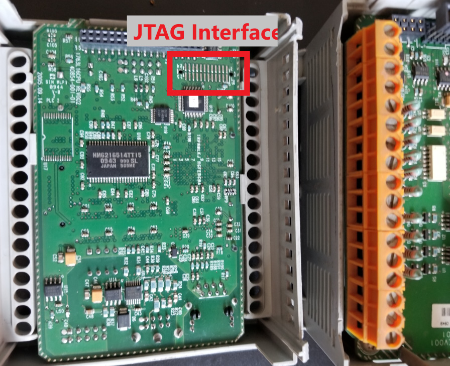 Figure 17.43 – JTAG interface location on a 1756-L61 controller
