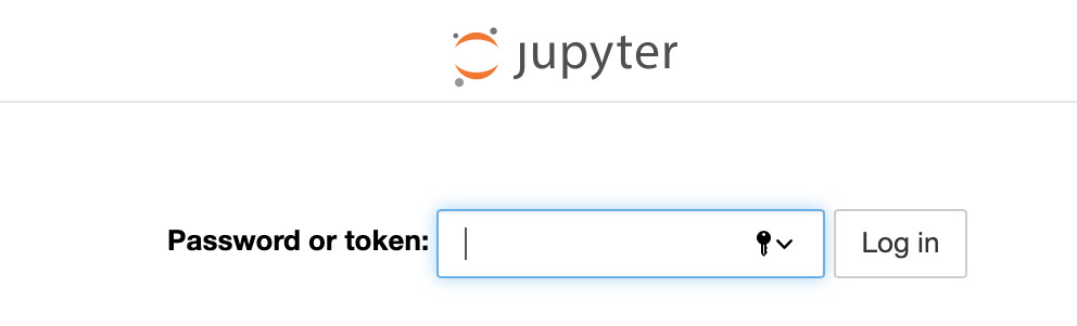 Figure 6.11 – Jupyter login screen
