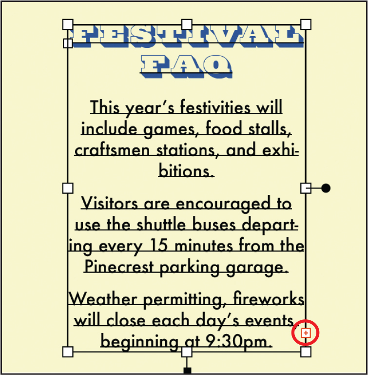 A screenshot of the Festival F A Q Microsoft Word document is shown.