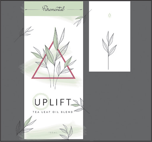 A screenshot of the art board shows an artwork of a poster for the Uplift ad.