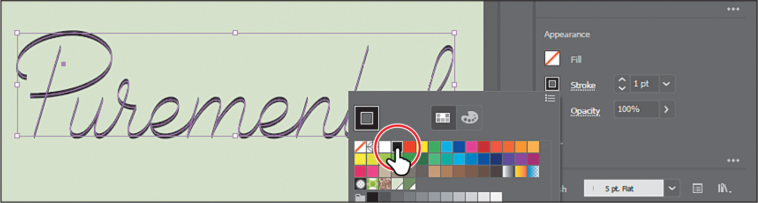 A screenshot depicts applying a Calligraphic brush to artwork.