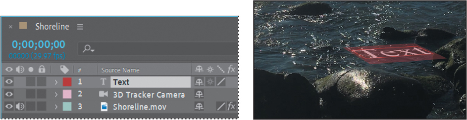 Two screenshots depict creating the initial text.