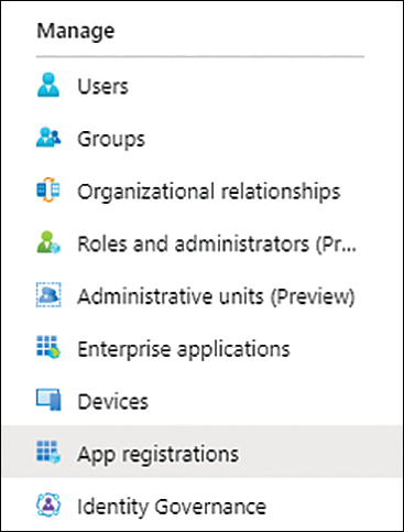 This screenshot shows the App registrations section of the Azure Active Directory blade in the Azure portal.