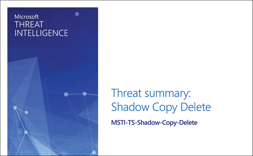 This is a screenshot of the front cover of the PDF that contains the threat intelligence report.