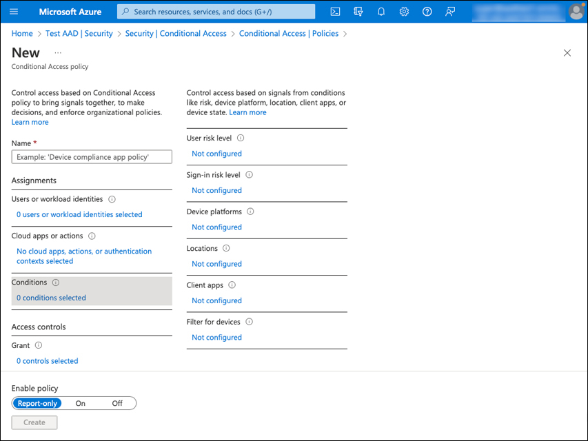 A screenshot shows risk-based conditions, which require an Azure AD P2 license.