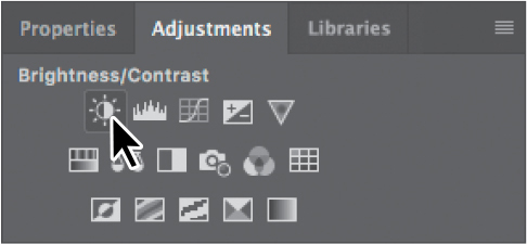 Adding a Brightness/Contrast adjustment layer