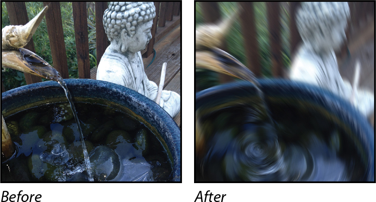 Image before applying Noise Image after applying Noise
