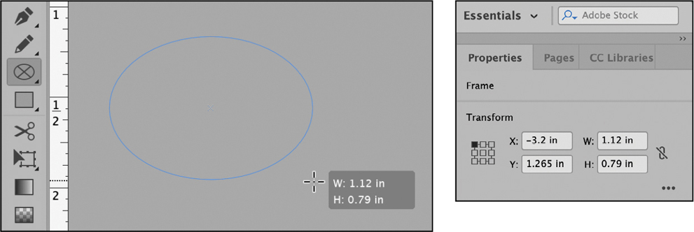 A figure illustrates the creation of rectangle and the properties panel.