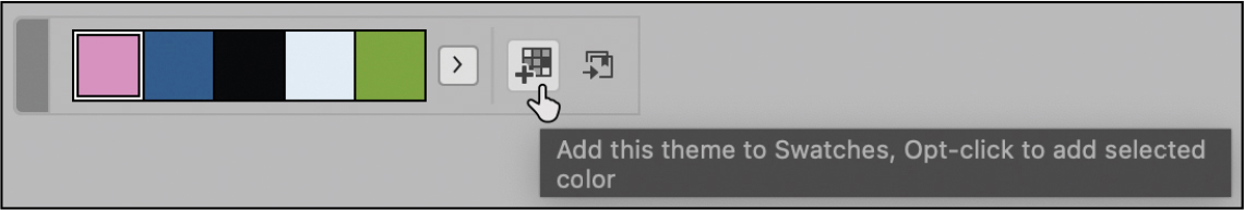 A figure shows a color theme panel.