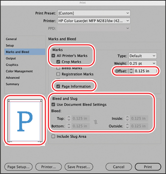 A screenshot of the Print dialog is shown.