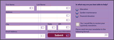 A Screenshot shows the completed form page.