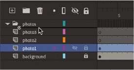 A screenshot of the Timeline panel depicts adding layers to layer folders.