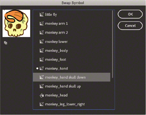 A screenshot of swap symbol dialog box is shown.