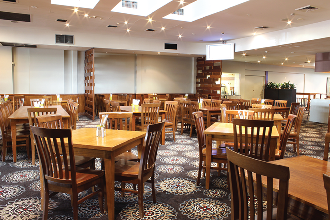 Photograph of the refurbished bistro at The CBD.