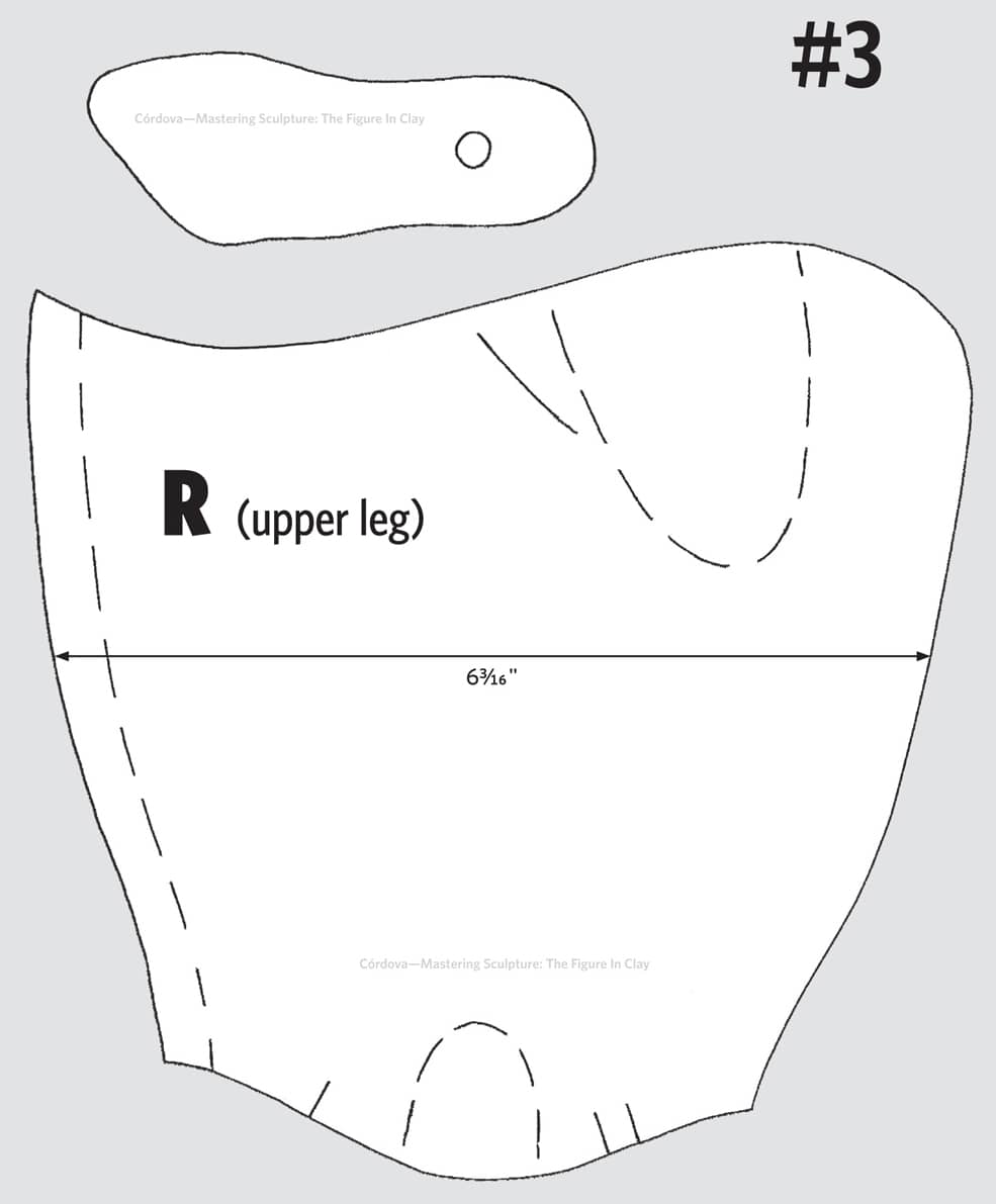 #3 Córdova—Mastering Sculpture: The Figure In Clay R (upper leg) 63/16" Córdova—Mastering Sculpture: The Figure In Clay