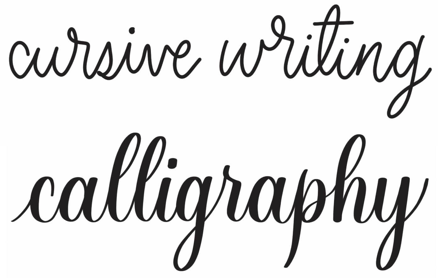 cursive writing. Calligraphy