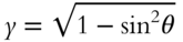 y equals StartRoot 1 minus sine squared theta EndRoot