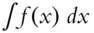 integral f left-parenthesis x right-parenthesis italic d x