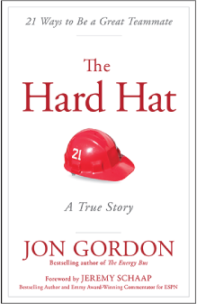 An illustration of a book, The Hard Hat.