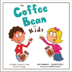 An illustration of a book, The Coffee Bean for Kids.