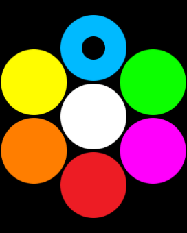 Snapshot of tapping the small circle, select another color, and then draw away.