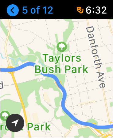 Snapshot of using your voice in the Maps app.