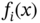 f Subscript i Baseline left-parenthesis x right-parenthesis