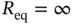 upper R Subscript eq Baseline equals infinity