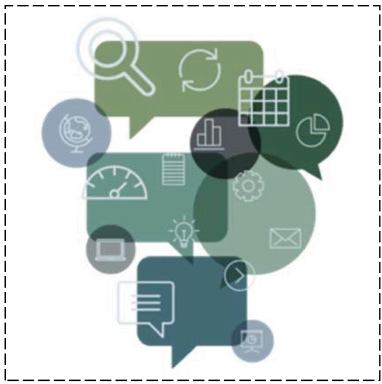 Schematic illustration of natural language processing layout.