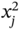 x Subscript j Superscript 2