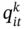 q Subscript italic i t Superscript k