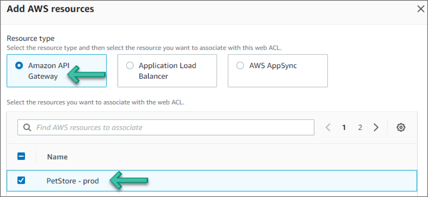 Snapshot of Add AWS Resource screen