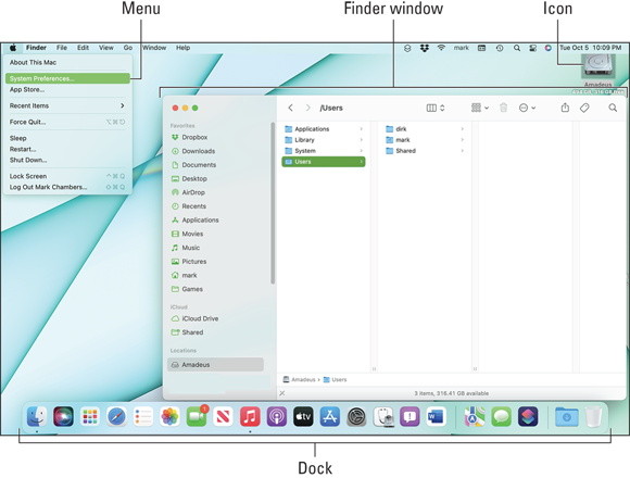 Snapshot shows the mac OS desktop.