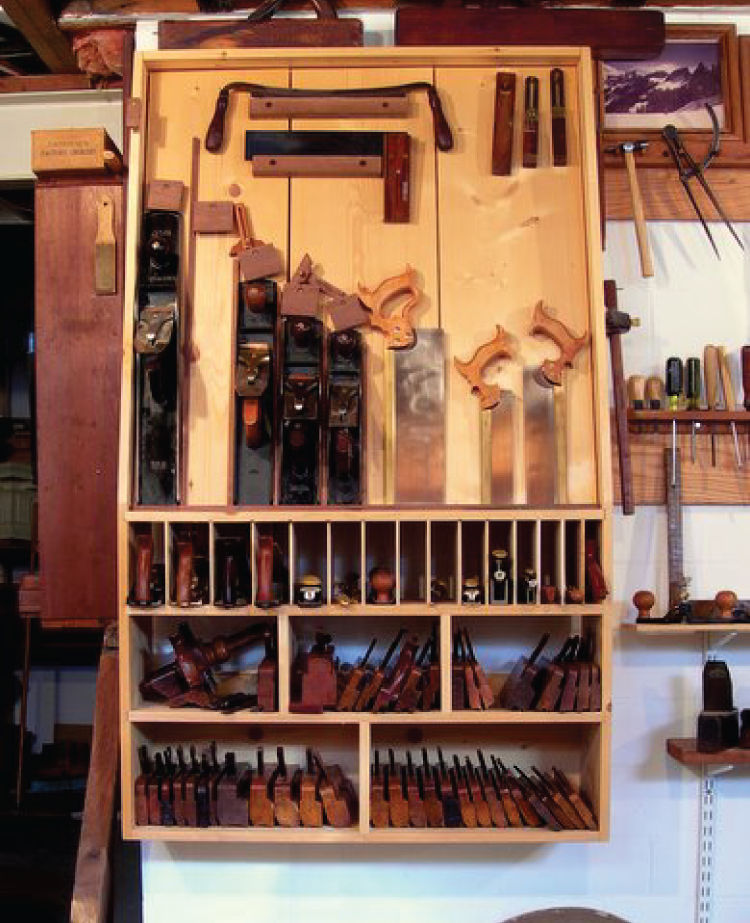 Photo depicts George Walker's workshop