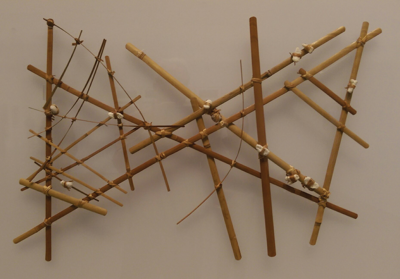Photo depicts marshall Islands stick chart
