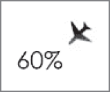 Schematic illustration of the descending plane representing 60 percent.