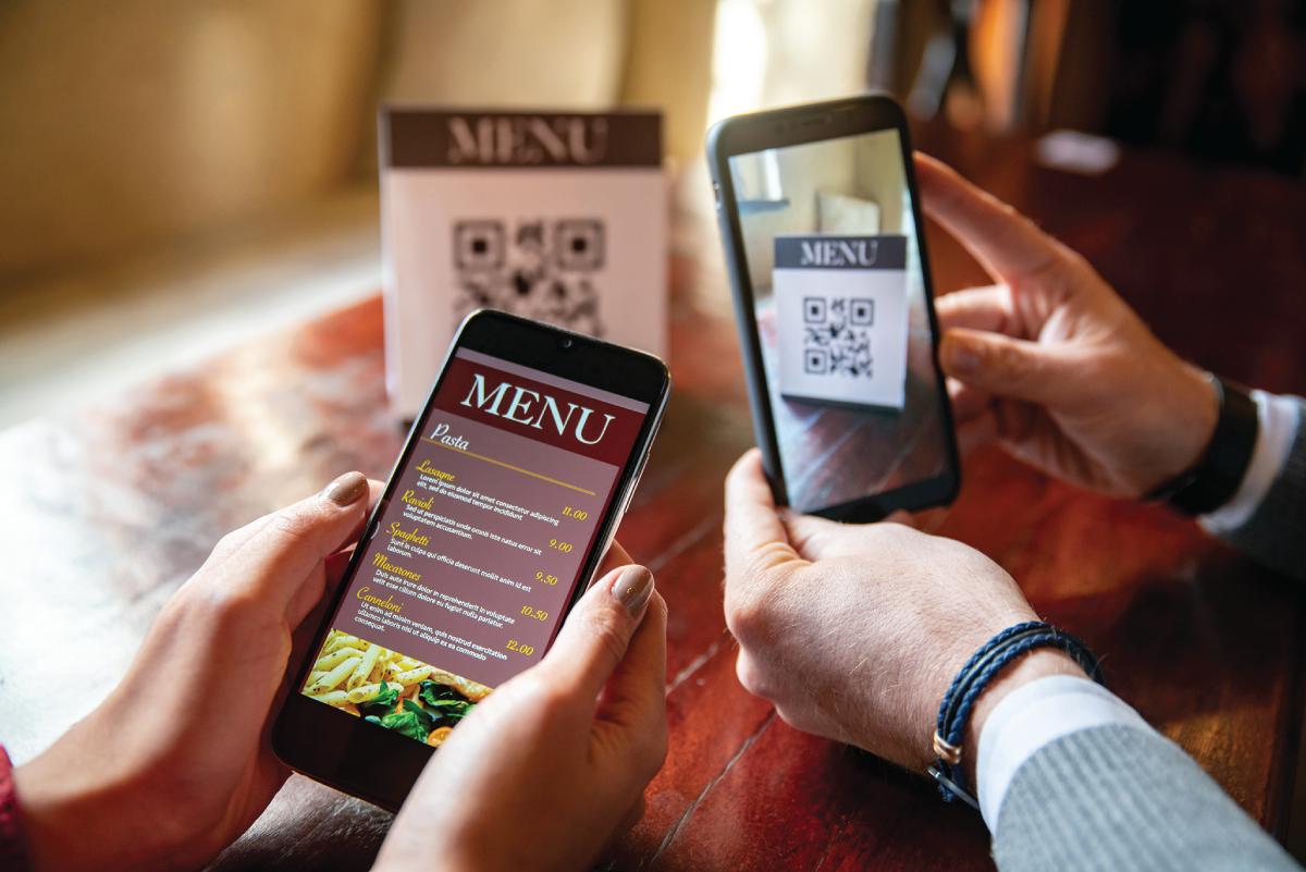 Photo depicts digital menus introduce a new mode for food ordering.