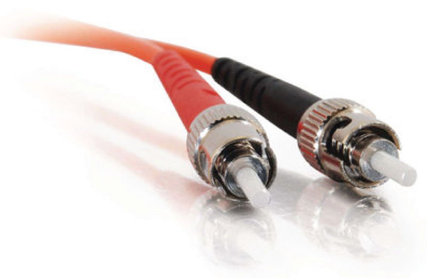 Photo depicts an example of an ST connector