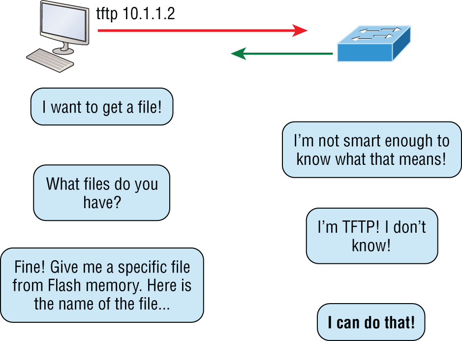 Schematic illustration of Trivial FTP