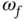 omega Subscript f