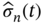 ModifyingAbove sigma With Ì‚ Subscript n Baseline left-parenthesis t right-parenthesis