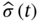 ModifyingAbove sigma With Ì‚ left-parenthesis t right-parenthesis