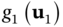 g 1 left-parenthesis bold u 1 right-parenthesis