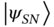 StartAbsoluteValue psi Subscript upper S upper N Baseline EndAbsoluteValue