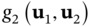 g 2 left-parenthesis bold u 1 comma bold u 2 right-parenthesis