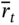 r overbar Subscript t