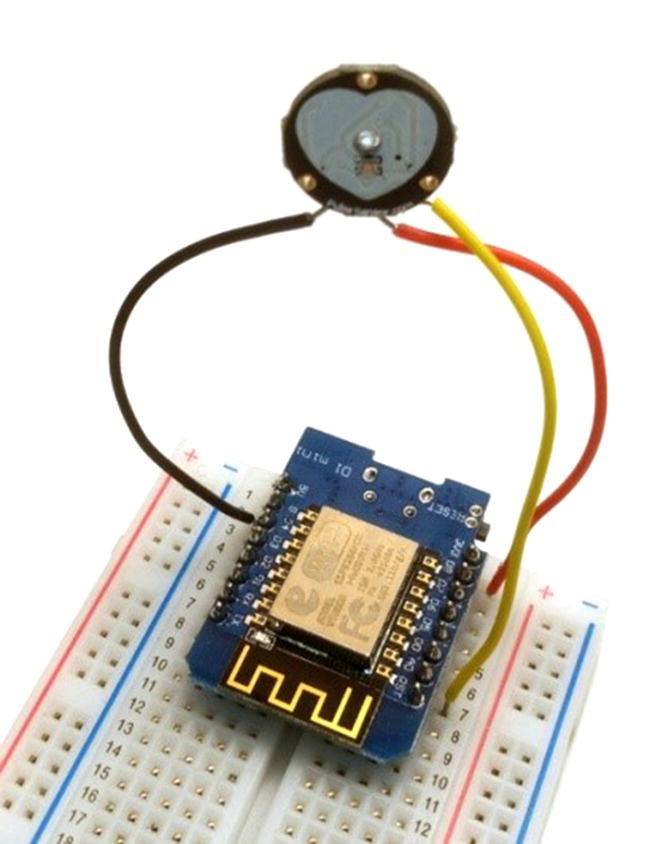 Photo depicts a pulse sensor.