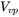 upper V Subscript v p